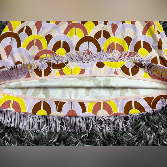 Cara Cara Vibrant Arch Mini Skirt with Fringe - Picture 3 of 10